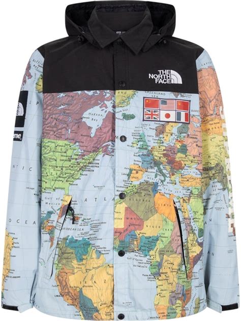 north face x supreme jacket replica|north face supreme map jacket.